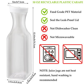 ASANMEYO flip-top lid carafe prevents spills during serving