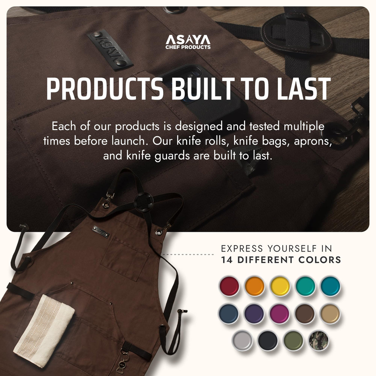 Asaya apron universal fit for men and women across sizes
