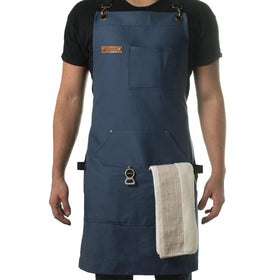 Asaya Chef Apron with cross-back strap offers all-day comfort during cooking