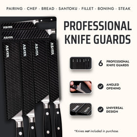 Asaya universal knife sheath with angled opening fits straight and slanted handles