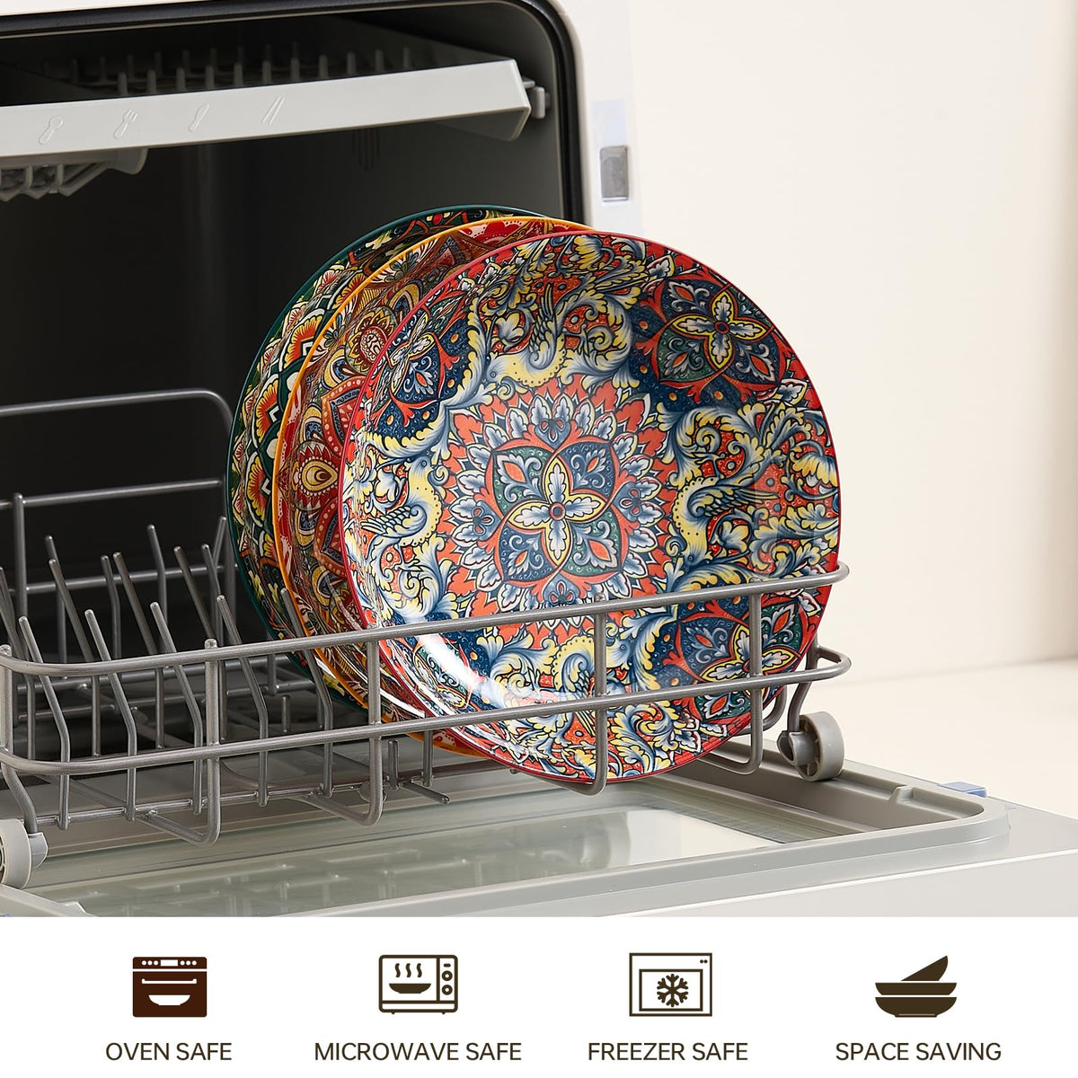 ASBEFORE microwave and dishwasher safe bowls for easy cleanup