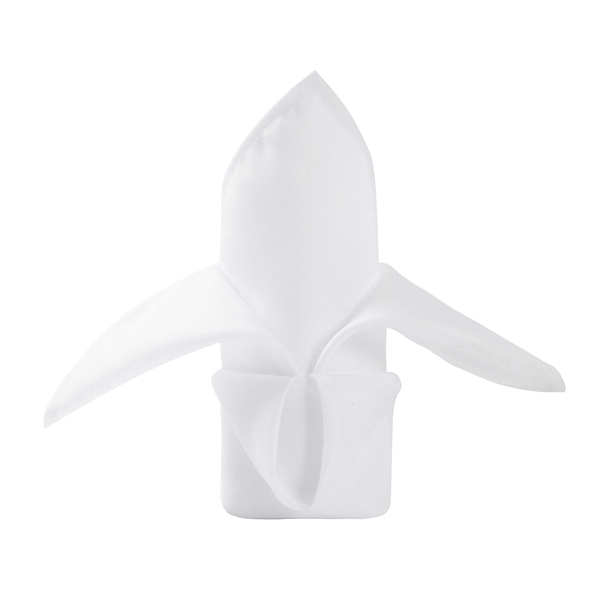 Ascoza 50-piece white napkins with hemmed edges for elegant dining setup