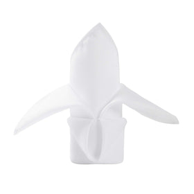 Ascoza 50-piece white napkins with hemmed edges for elegant dining setup