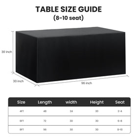 Open-back design visible for convenient behind-table storage during a reception.