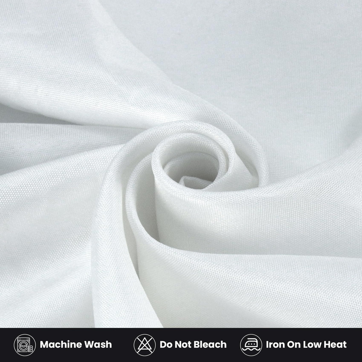 Ascoza wedding banquet display setup with white fitted tablecloth