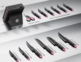 ASETY 8-inch chef’s knife shown for versatile dicing and slicing tasks