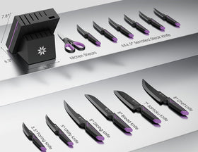 ASETY seven-inch Santoku knife designed for versatile chopping.