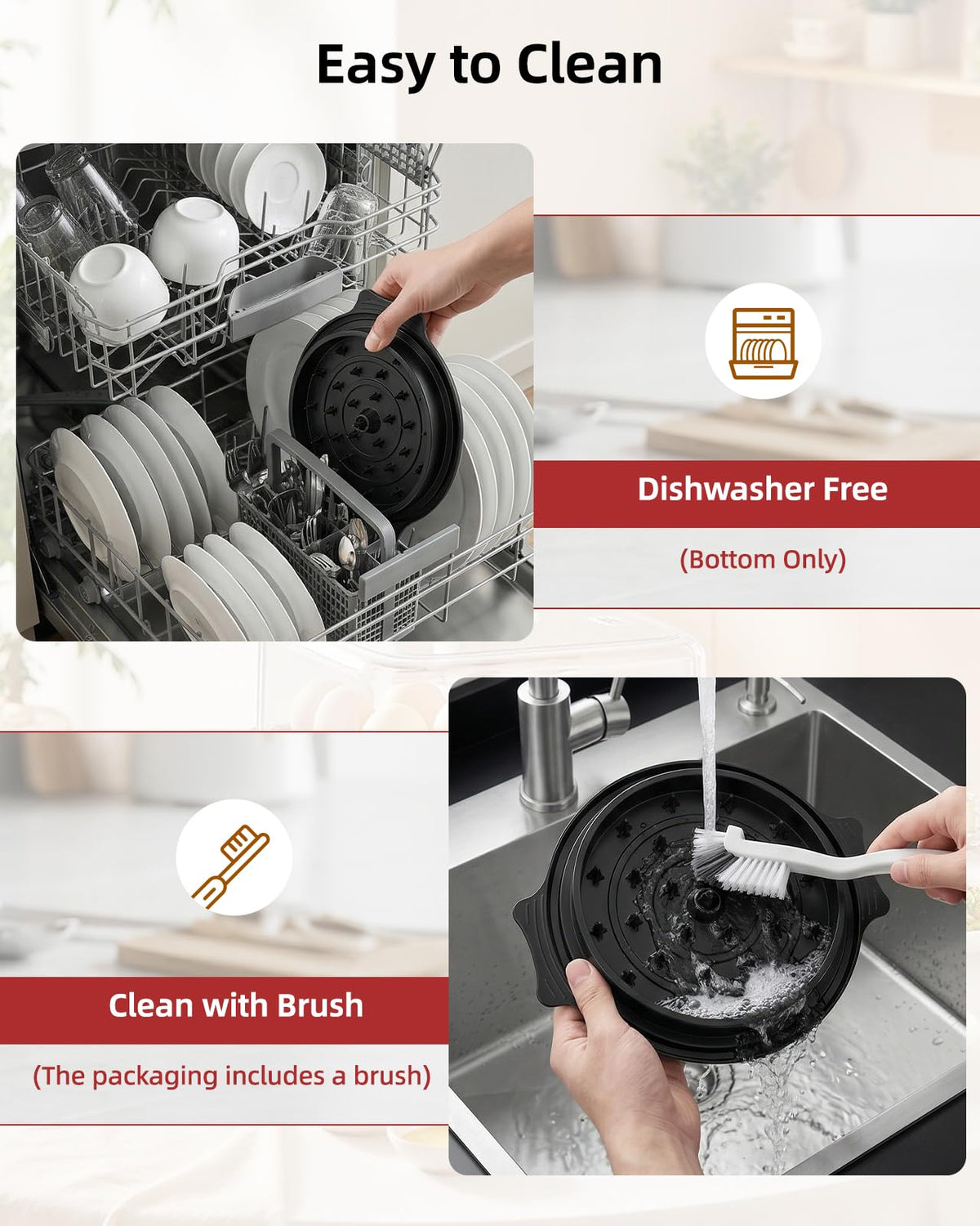 ASHDOL BPA-free material ensures safe contact with shredded ingredients.