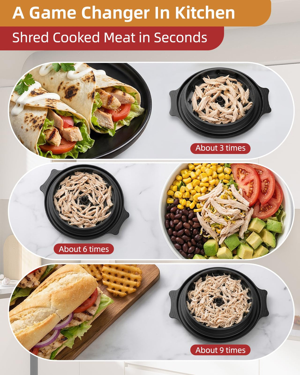 ASHDOL removable middle plate simplifies cleaning and quick meat access.