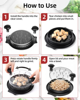 ASHDOL sturdy ergonomic handle provides comfortable operation during heavy shredding.