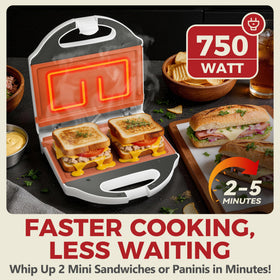 AshGlen 2-slice sandwich maker grilling for quick breakfasts