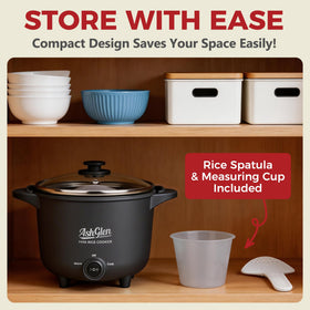 AshGlen compact pot ideal for travel, dorm rooms, or small kitchens.