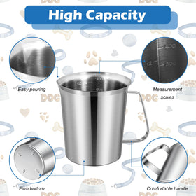 Ashmacdo engraved measurements in ounces and liters for precise portioning.