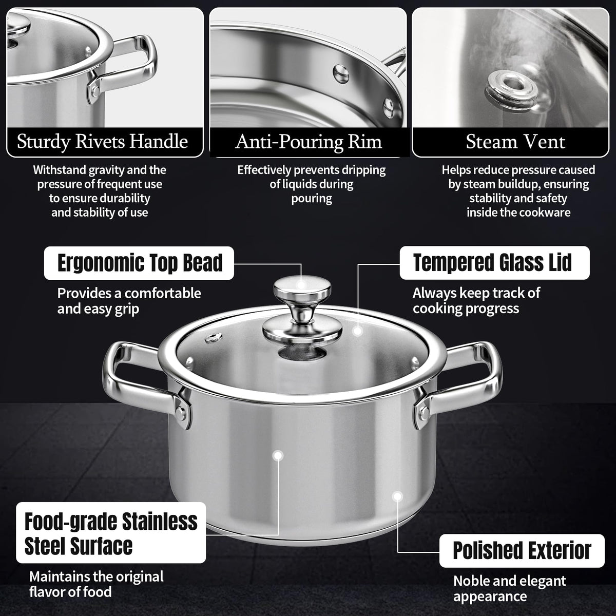 ASKSCICI stainless steamer insert preserves nutrients during steaming
