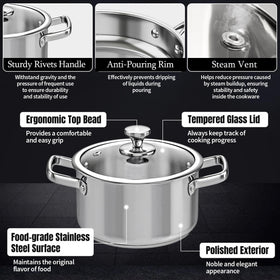 ASKSCICI stainless steamer insert preserves nutrients during steaming