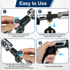 Asnfanl professional torch multi-task-design supports versatile cooking and outdoor lighting
