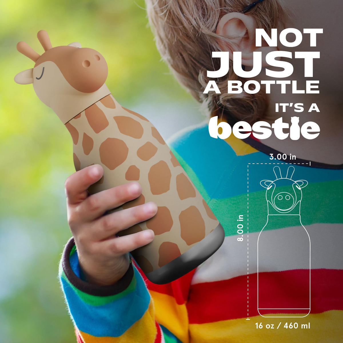 Asobu Bestie Bottle insulated body maintains cold beverages during activities.