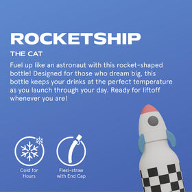 asobu Bestie Bottle rocket-checker straw clip demonstrates secure, mess-free sipping.