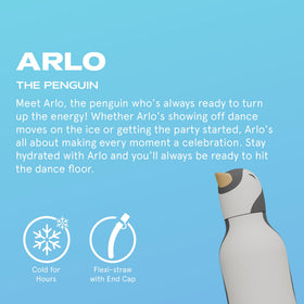 Asobu Bestie bottle with screw-on lid provides spill-prevention for daily school use.