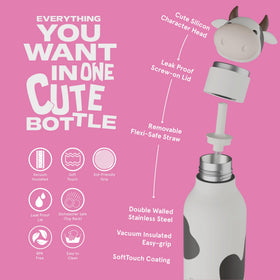 asobu Bestie Bottle spill-proof lid helps prevent leaks when carried in bags