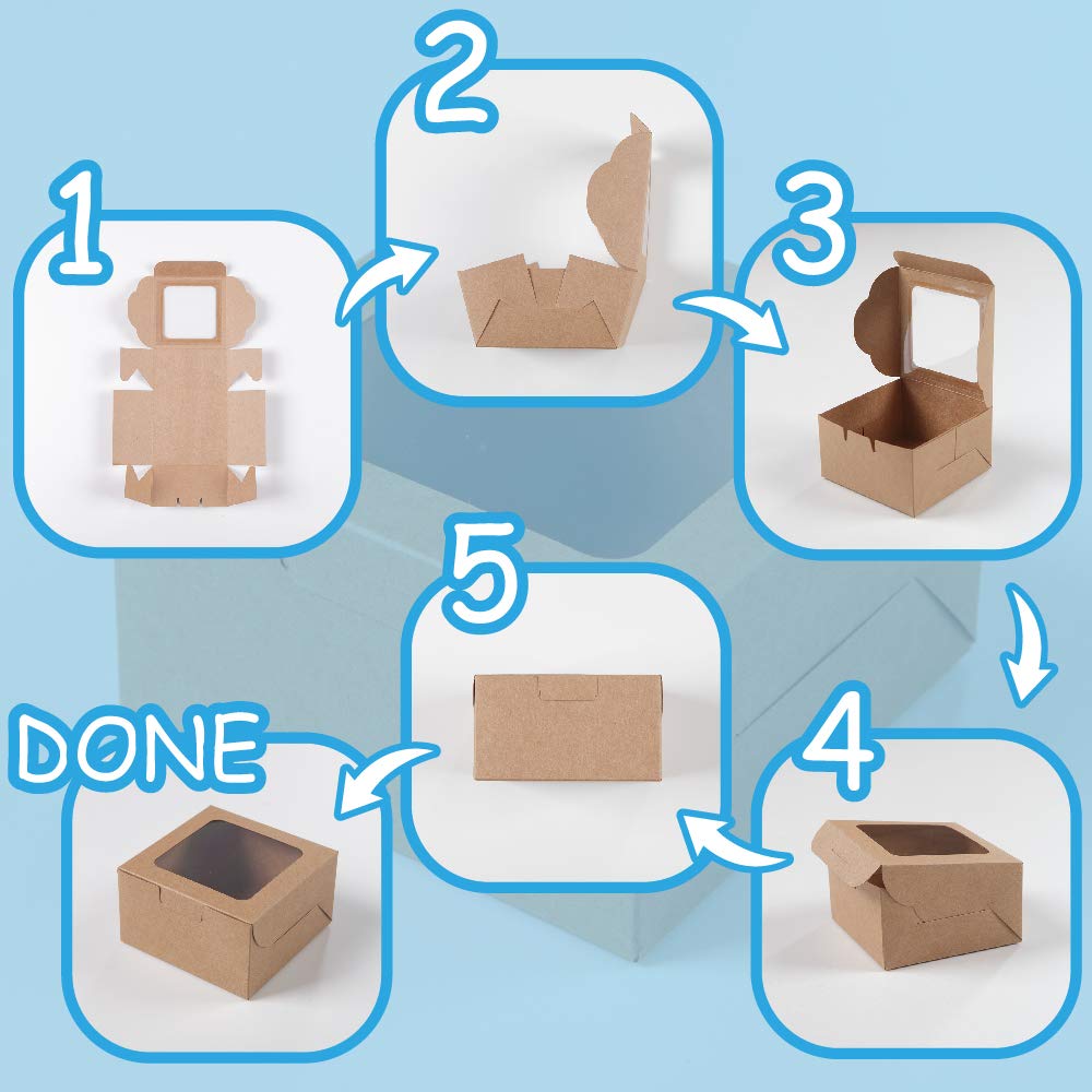 Asrnten Bubbley mini cake and donut box supports easy, mess-free serving.