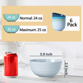 Homestockplus assorted color bowls kit ready for cereals, salads, and snacks.