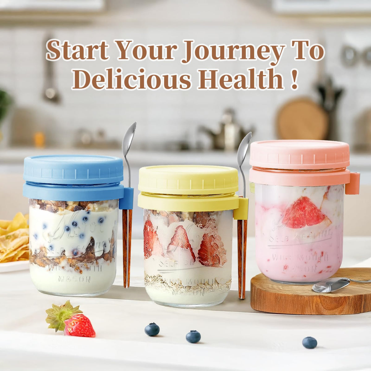 AsstarJTK dishwasher-safe glass and lids simplify cleanup.