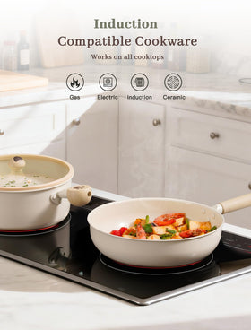 Astercook 11-inch deep pan for sauces and one-pan meals.