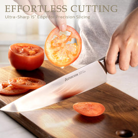 Astercook 3.5in paring knife; detailed work and peeling done with ease.
