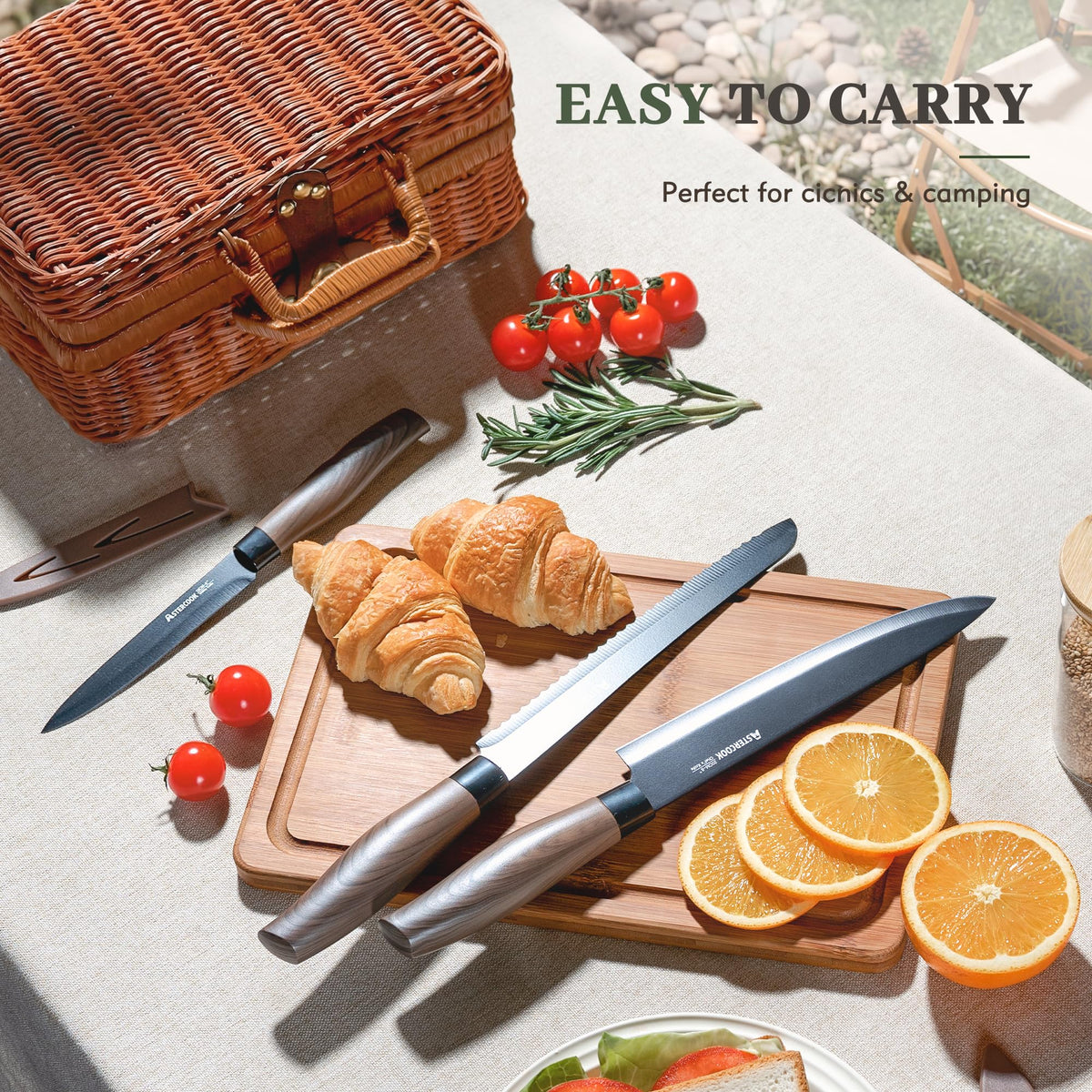 Astercook 3.5-inch paring knife for detail work.