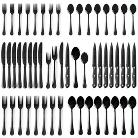 Astercook 48-piece silverware set with mirror finish for elegant table settings.