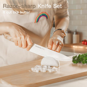 Astercook 7-inch Santoku knife versatile for chopping and dicing