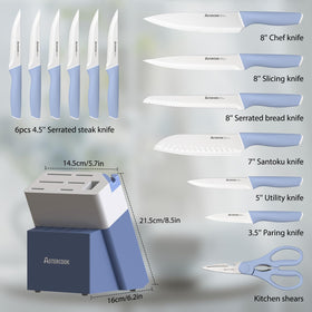 Astercook 7-inch santoku close-up for versatile chopping