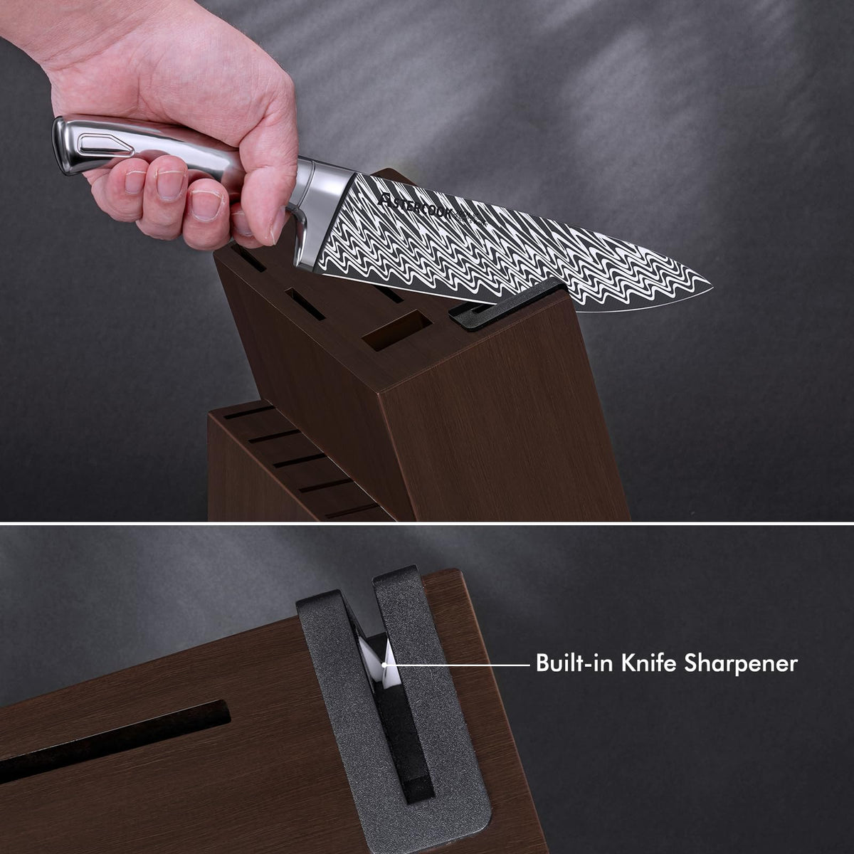 Astercook 7-inch santoku knife versatile for chopping and mincing.