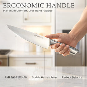 Astercook 7-inch santoku knife for precise mincing and chopping