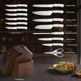 Astercook 8-inch chef knife ready for precise slicing.