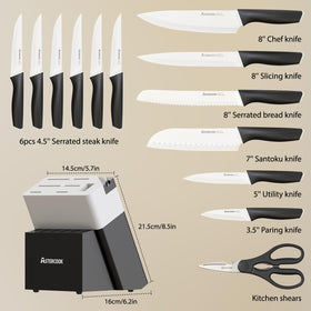 Astercook 8-inch chef knife, essential tool in the 15-piece set
