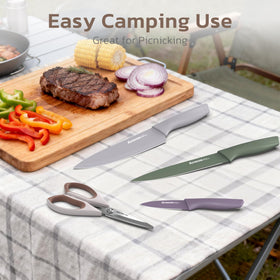 Astercook 8-inch serrated bread knife for crusty, even slices.