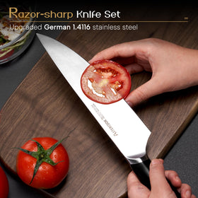 Astercook 8in Chef Knife ready for chopping precision and versatility.