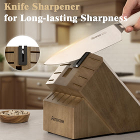 Astercook 8-inch slicing knife ideal for clean, even meat and fish cuts.