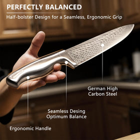 Astercook 8-inch serrated bread knife for crusty loaves