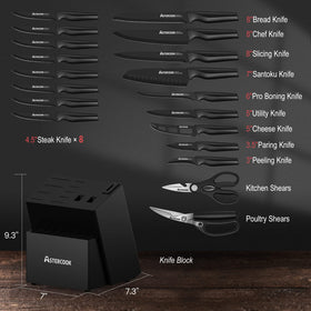Astercook built-in sharpener highlights easy edge maintenance