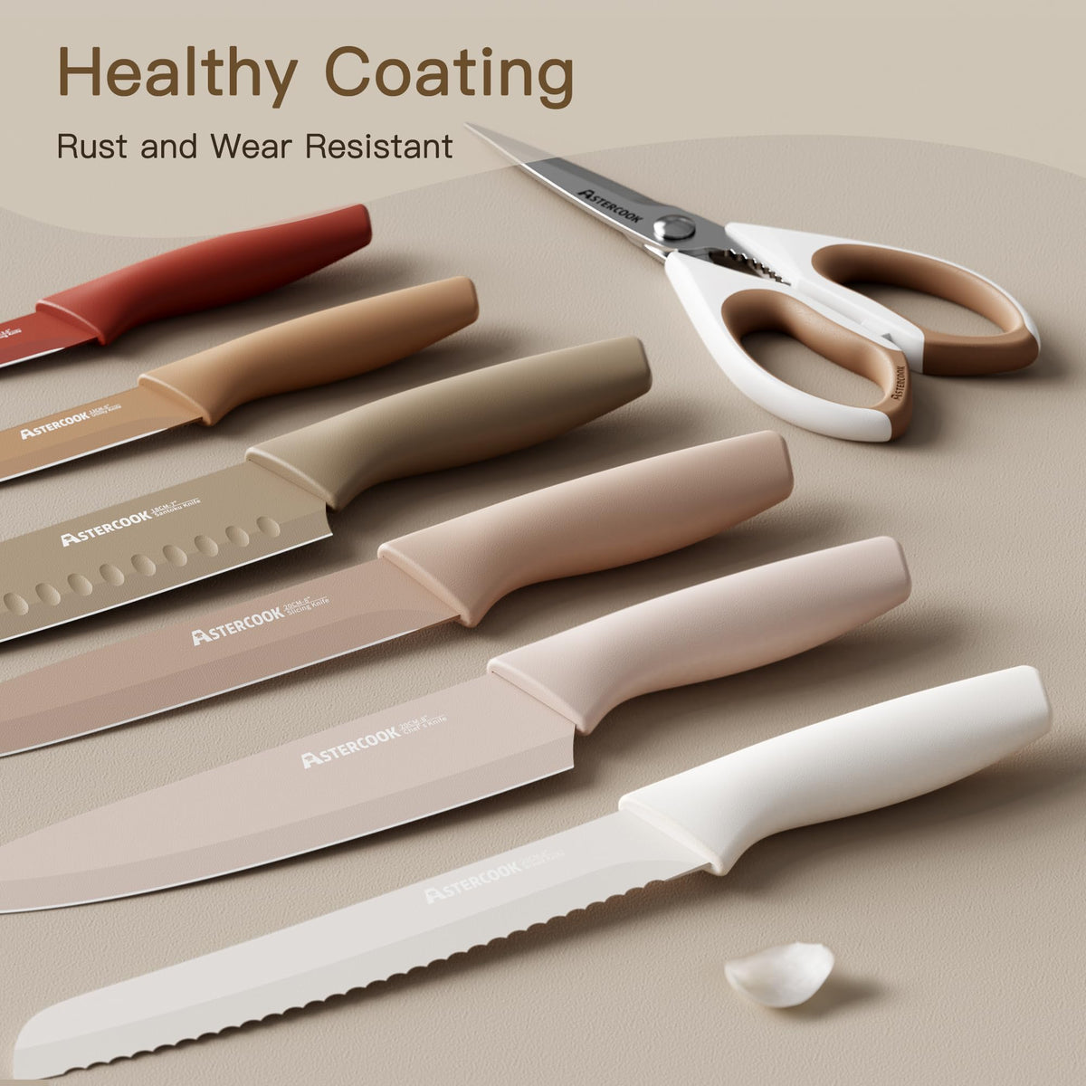 Astercook 8-inch chef knife designed for precise slicing and balance