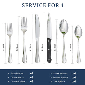 Astercook 24-piece set complements a stylish dinner party setup