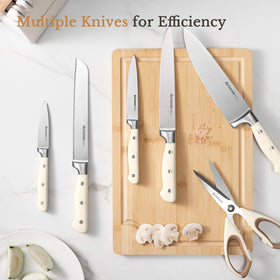 Astercook dishwasher-safe knives for easy cleanup after cooking