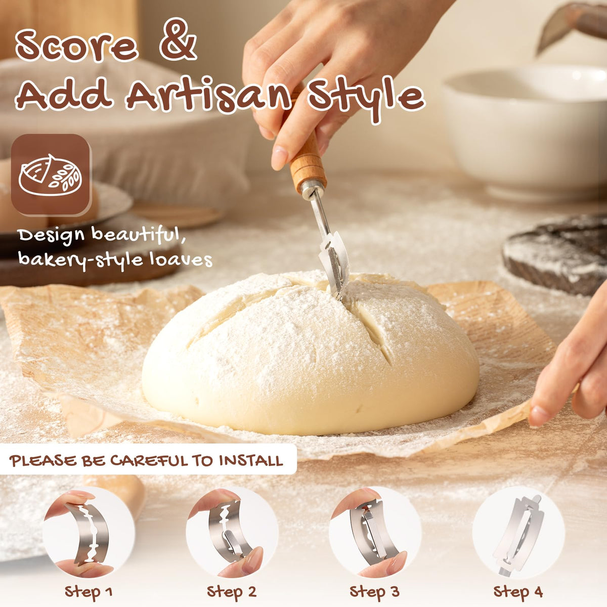 Astercook dough whisk blending ingredients smoothly
