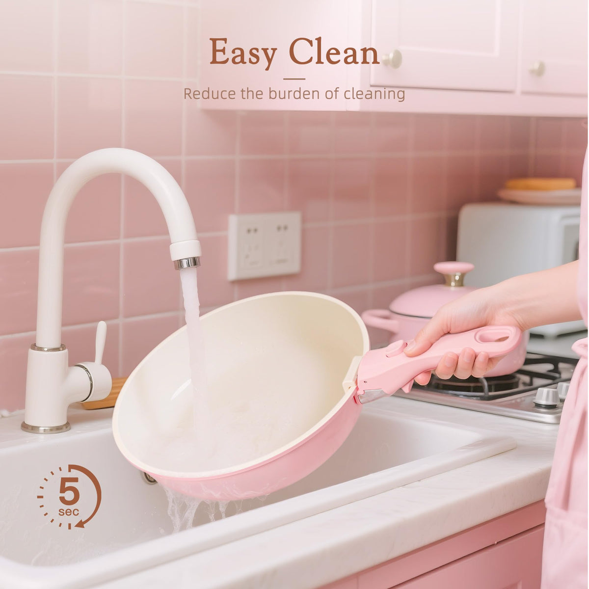 Astercook durable aluminum construction ensures long-lasting performance and even heat.