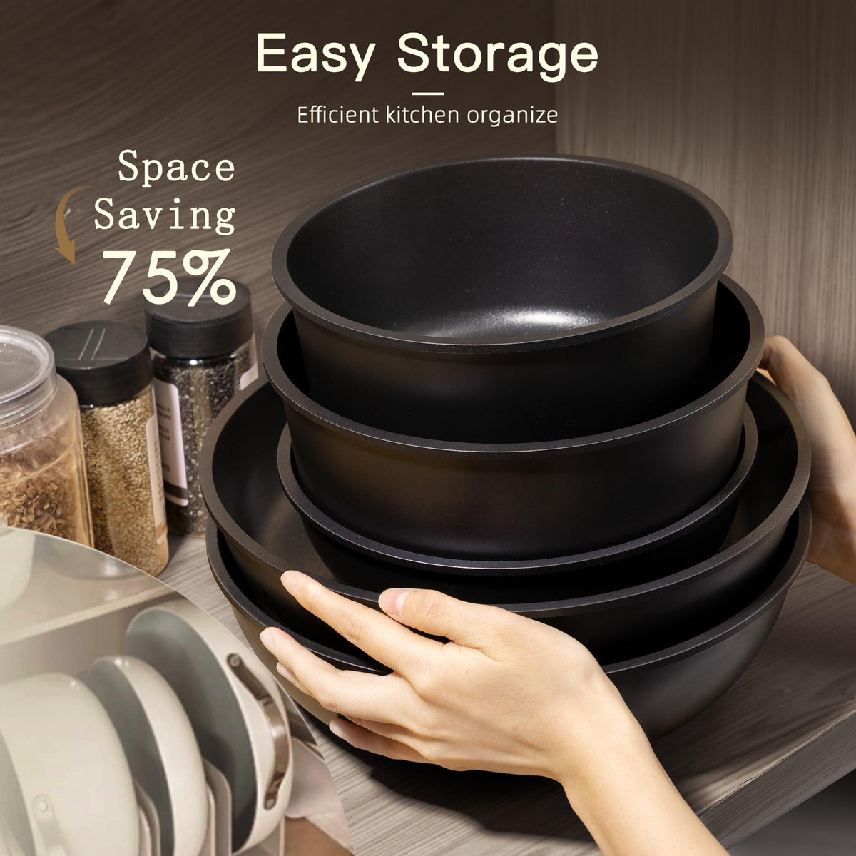 Astercook durable aluminum construction supports long-term use