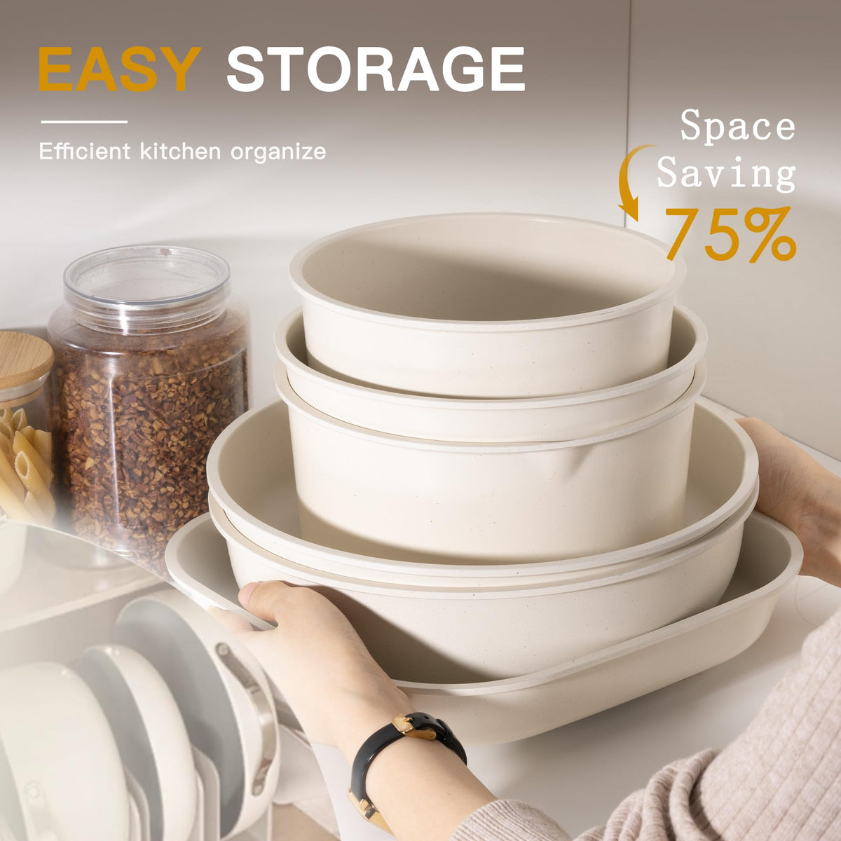 Astercook durable aluminum construction promises lasting performance.
