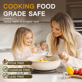 Astercook durable aluminum construction promises long-lasting daily use.